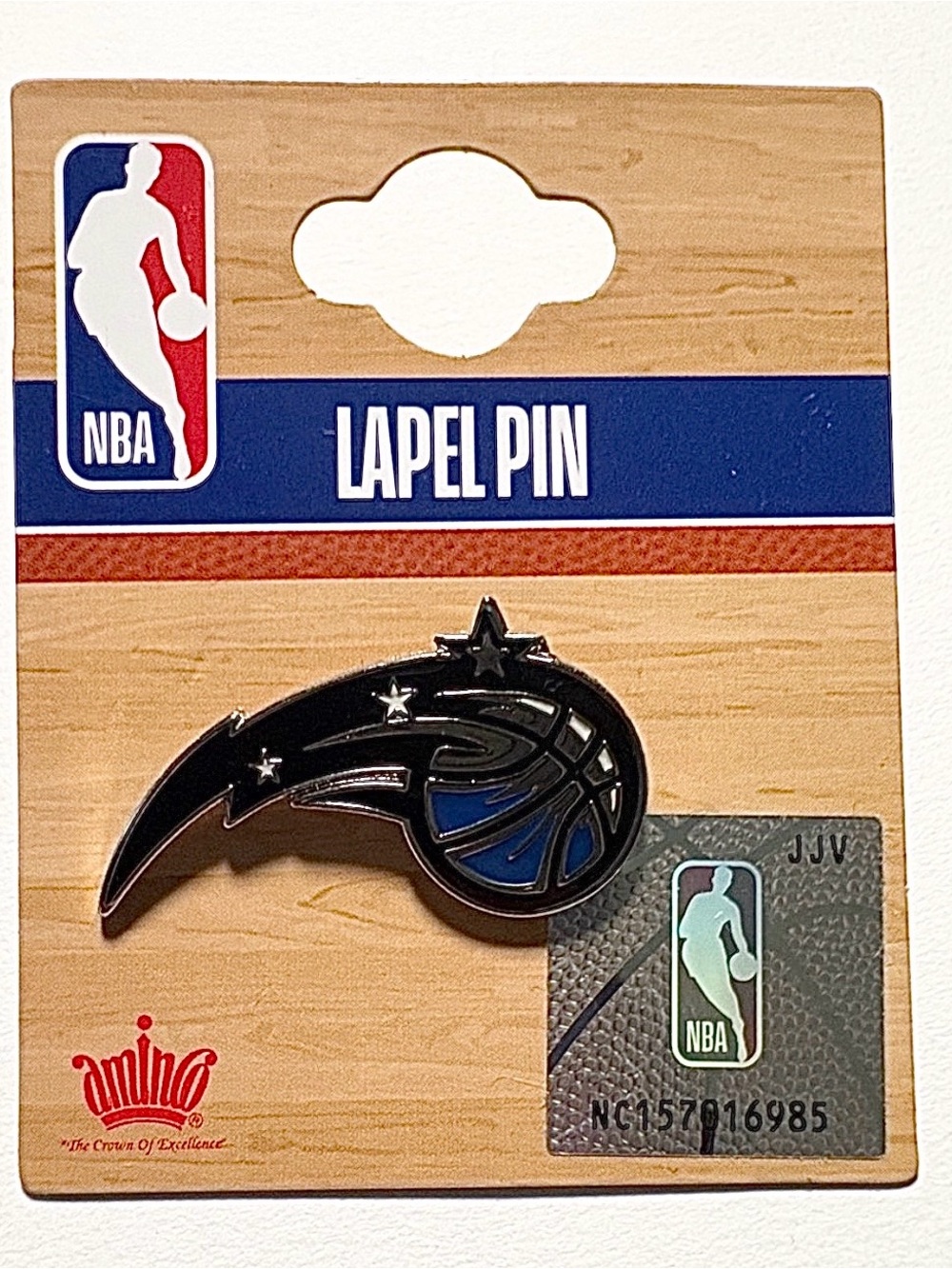NBA Orlando Magic Black and Blue Enamel Lapel Pin